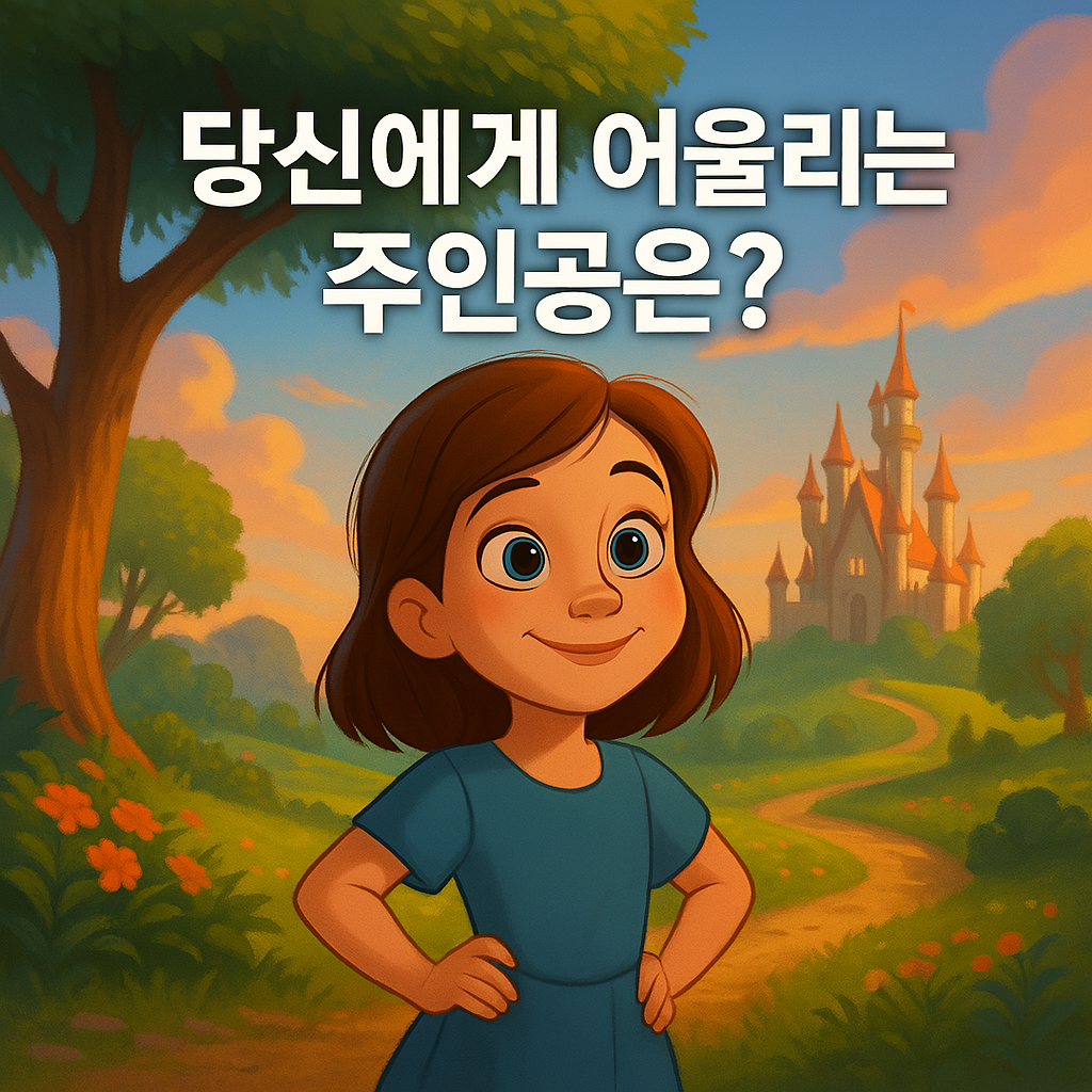 내가 동화 속 주인공이라면? ( 내 성격에 맞는 동화속 주인공은 어떤 스타일일까? )