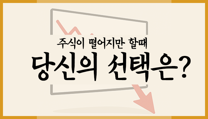 주식 하락시 대응형태로 알아보는 투자성향